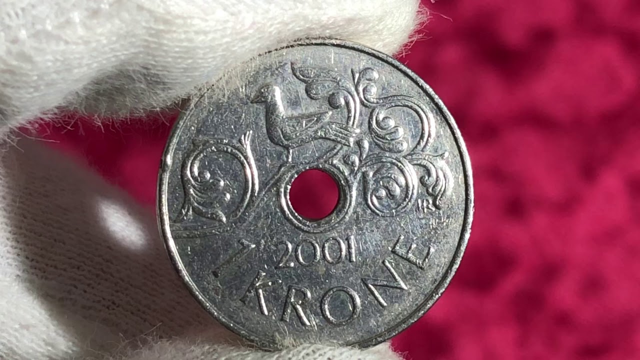 1 crown coin 2001 Norway