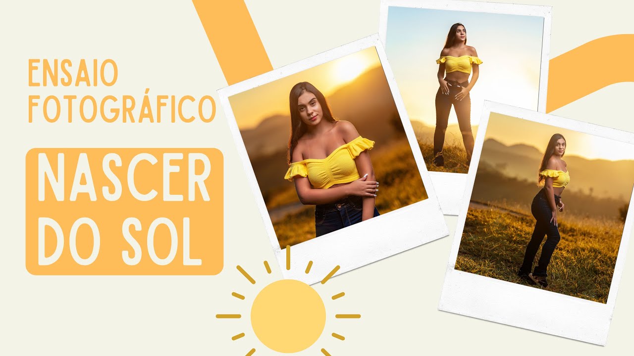 Ensaio fotografico ao nascer do sol