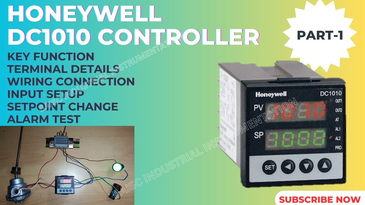 Honeywell dc1010 controller part-1| Wiring diagram and key function | set point change #dc1010