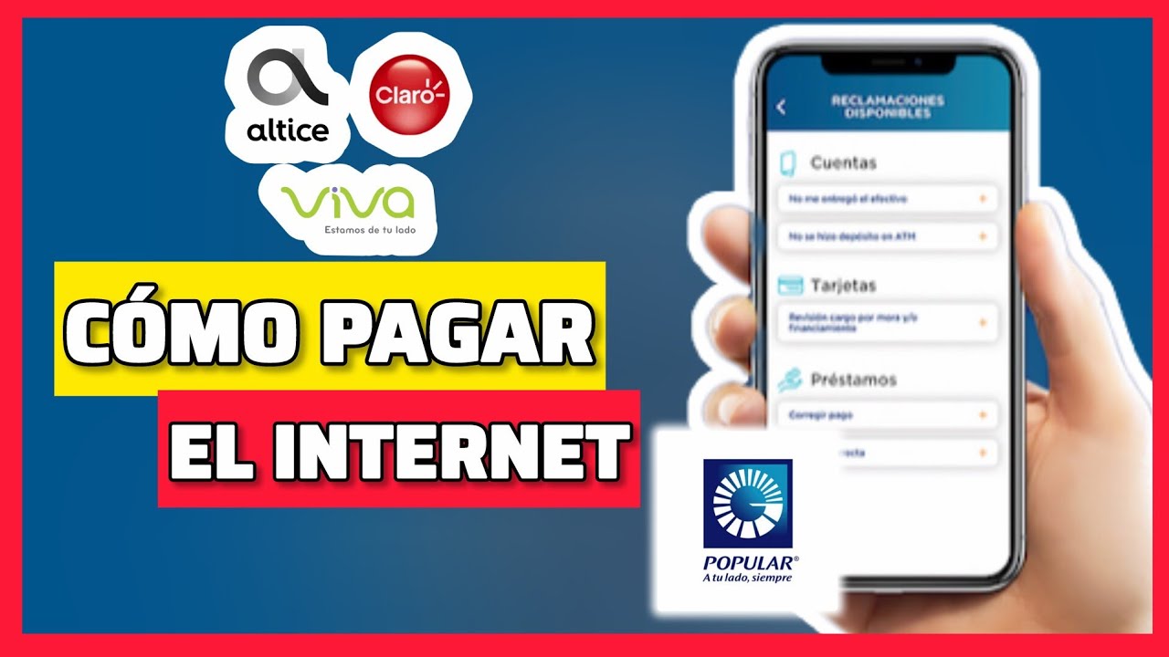 C&oacute;mo PAGAR La Factura Del INTERNET en la aplicaci&oacute;n del banco popular!! Claro, altice, viva