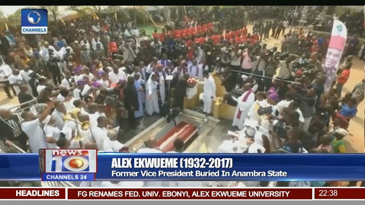 Alex Ekweme: Fmr Vice President Buried In Anambra State