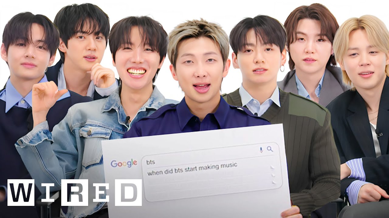 BTS (방탄소년단) отвечают на самые популярные вопросы в интернете | WIRED