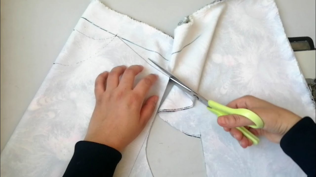 طريقة رسم باترون الكورساج على القماش مباشرة بدون باترون