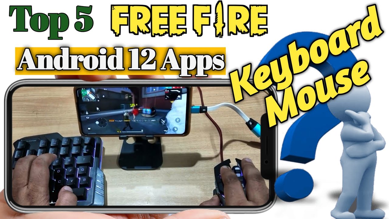 FREE FIRE Keyboard Mouse Android 12 🔥 Top 5 Apps | Keymapper Panda/Mantis/TC Games/Flydigi/GeekGamer