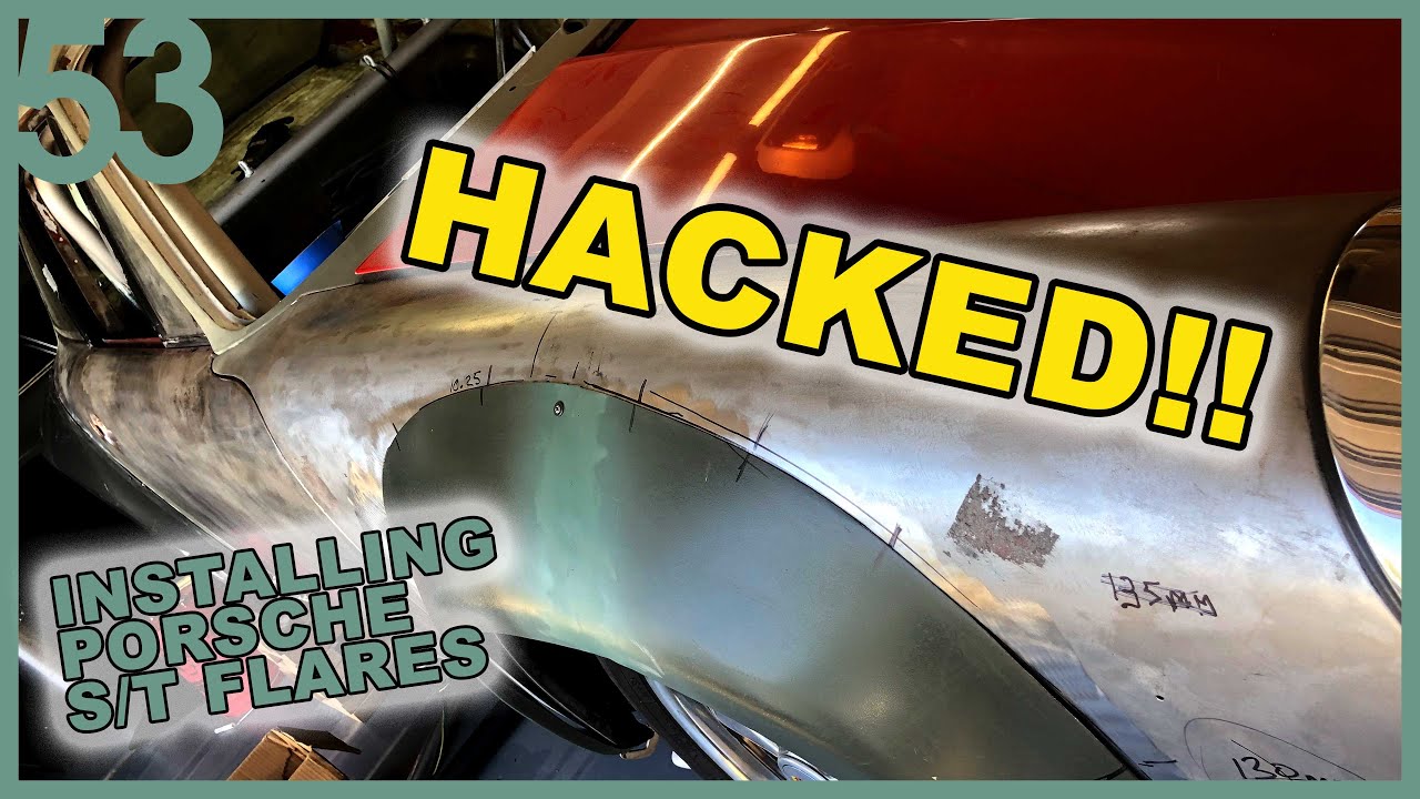 *HACKED* - Chopping and Installing Widebody Vintage Porsche 911 S/T Flares [Pt.1] Blasphemy Build 53