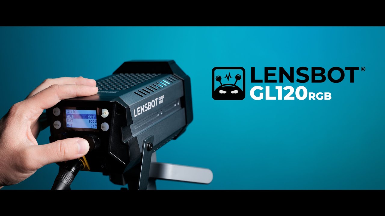 LENSBOT GL120RGB COB led světlo (2700-6500K) + RGB režim
