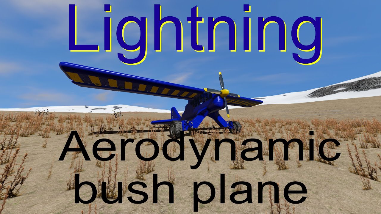 Space Engineers Builds || Lightning Aerodynamic Bush Plane
