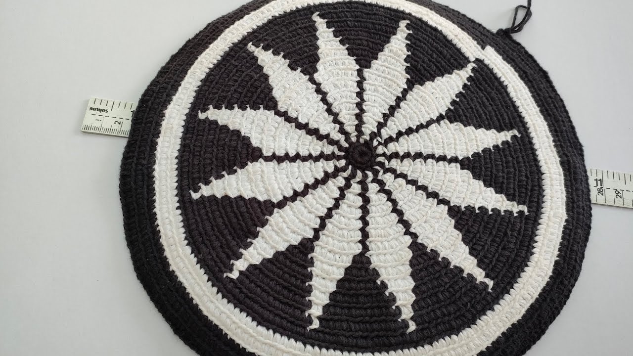 How to bottom of wayuu bag pattern very simple /siranee craft