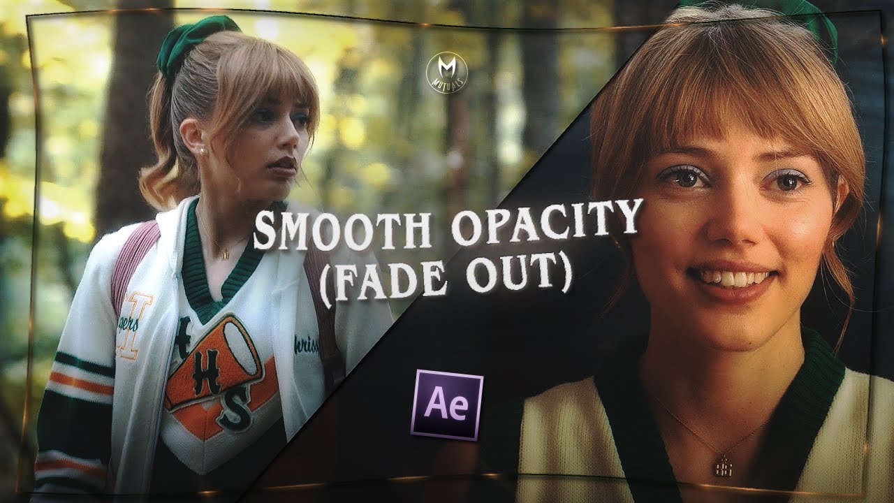 smooth fade out ; after effects