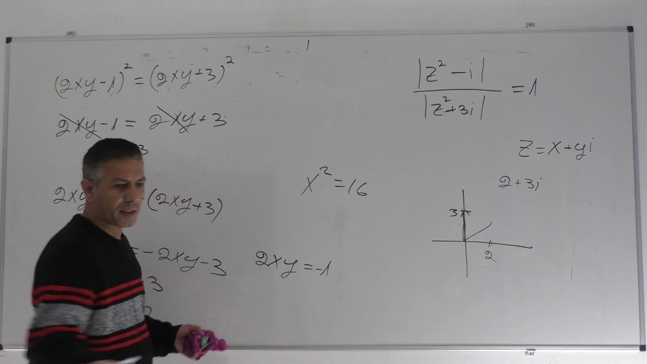 פתרון בגרות 582 קיץ 2010 מועד א שאלה 3-מספרים מרוכבים