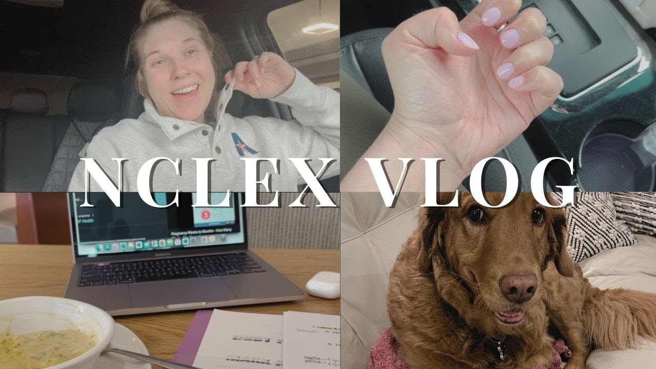 DAY BEFORE THE NCLEX | taking the NCLEX for the second time, last-minute studying, vlog
