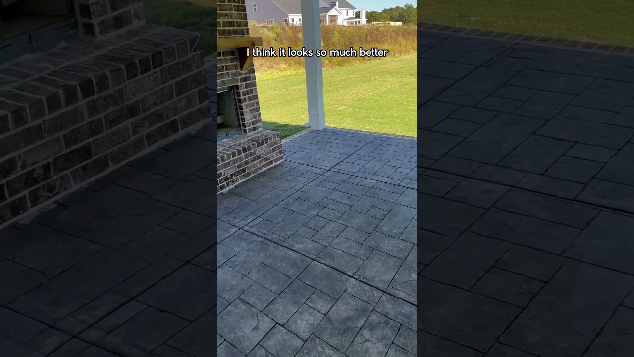 Stamped Concrete on the Porch&hellip; 👍&nbsp;or 👎?