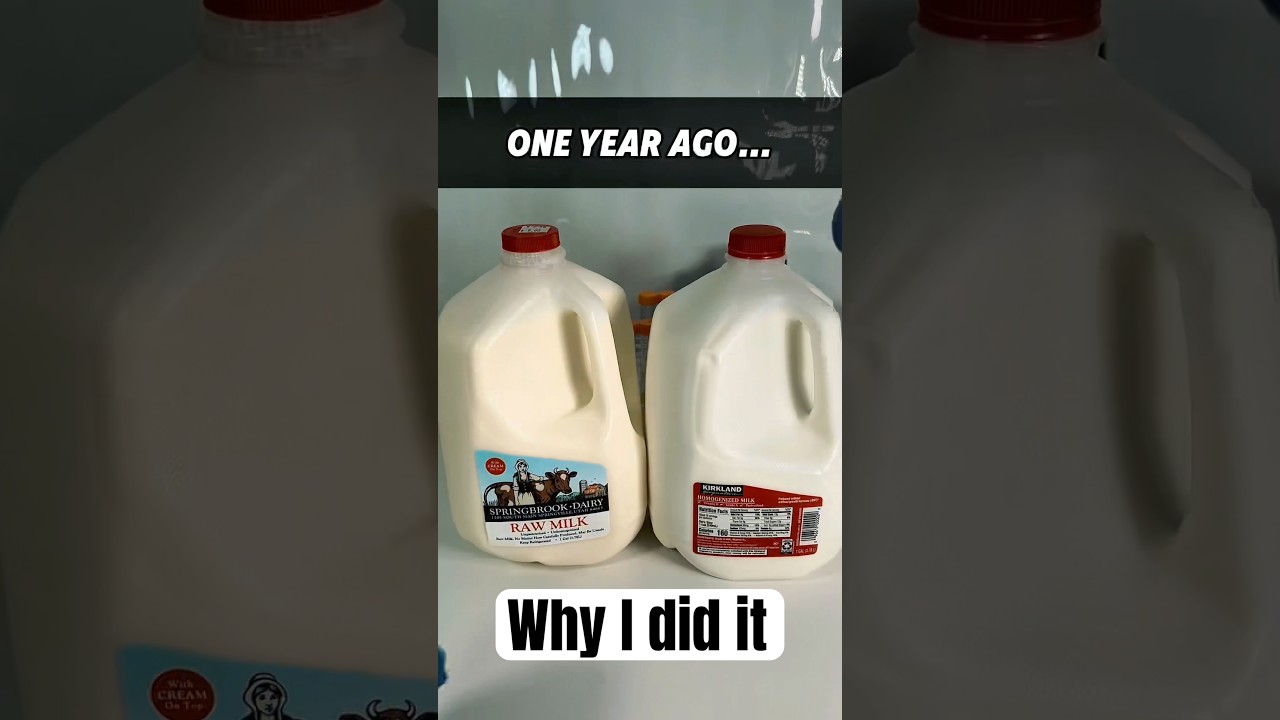 Raw milk and pasteurized milk after 1 year&mdash;why I did it.