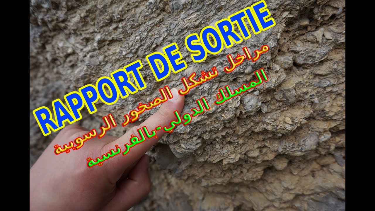 La sortie géologique SVT 1 AC      استثمار الخرجة الجيولوجية بالفرنسية المسلك الدولي