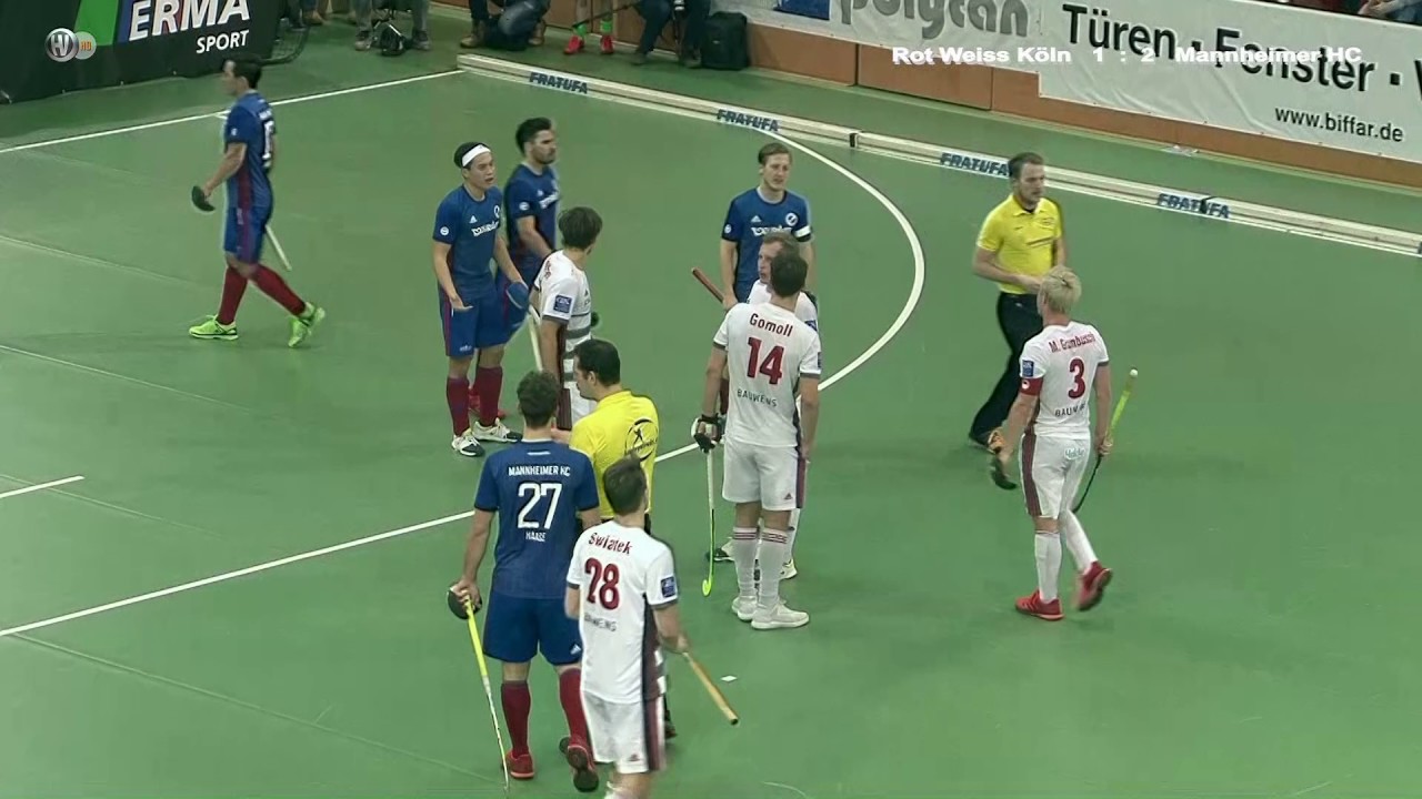 Hallenhockey DM Final Four Finale RW Koeln vs Mannheimer HC 5.2.2017