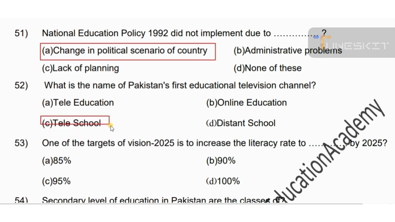 Pakistan's First Educational Television Channel