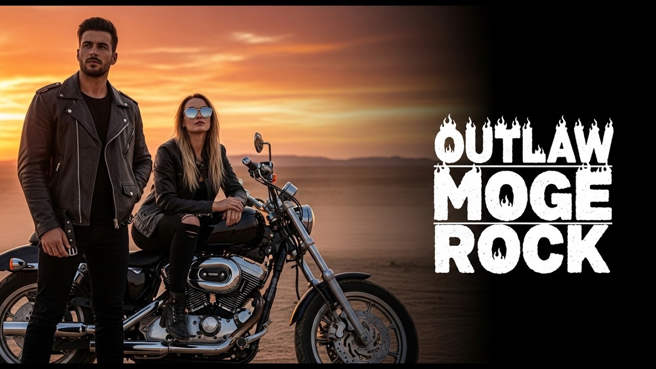Sunset Iron Highway #OutlawMogeRock #SunsetRide #IronHighway #BikerRock