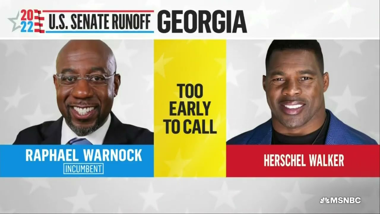 MSNBC's 2022 Georgia Senate Runoff Coverage - 6:45pm to 11pm [No Commercials]