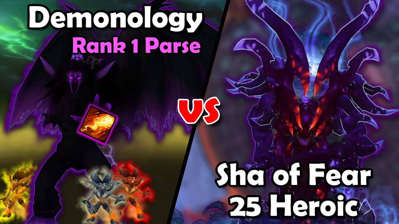 MoP Demonology Warlock vs Sha of Fear HC - RANK 1 Parse