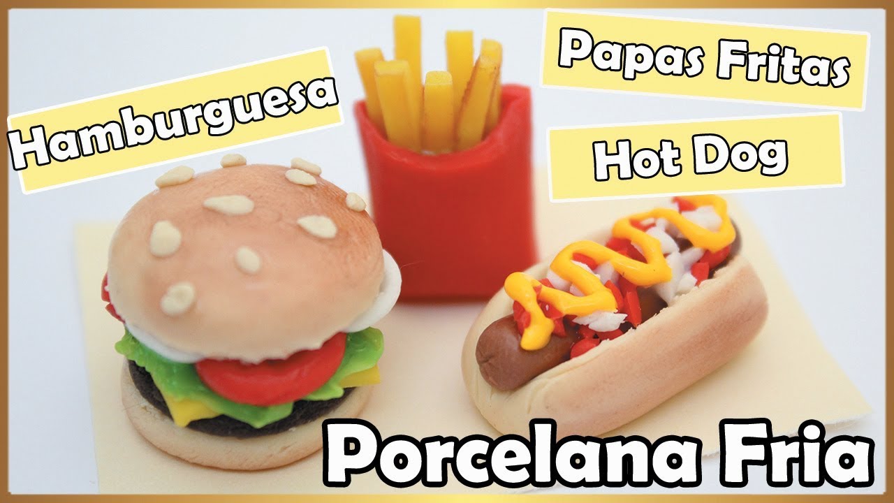 Hambuerguesa || Hot Dog || Papas Fritas  || PORCELANA FRIA