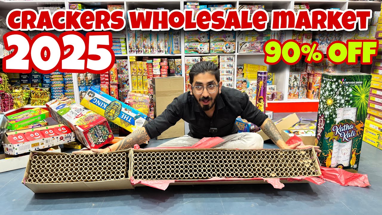Crackers Price List 2025 | Cheapest Crackers Market | Sivakasi Crackers Wholesale Bazaar