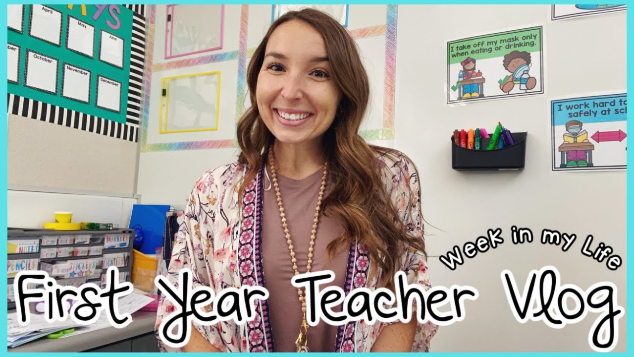 FIRST YEAR TEACHER VLOG || WEEK IN MY LIFE || Hybrid Kindergarten