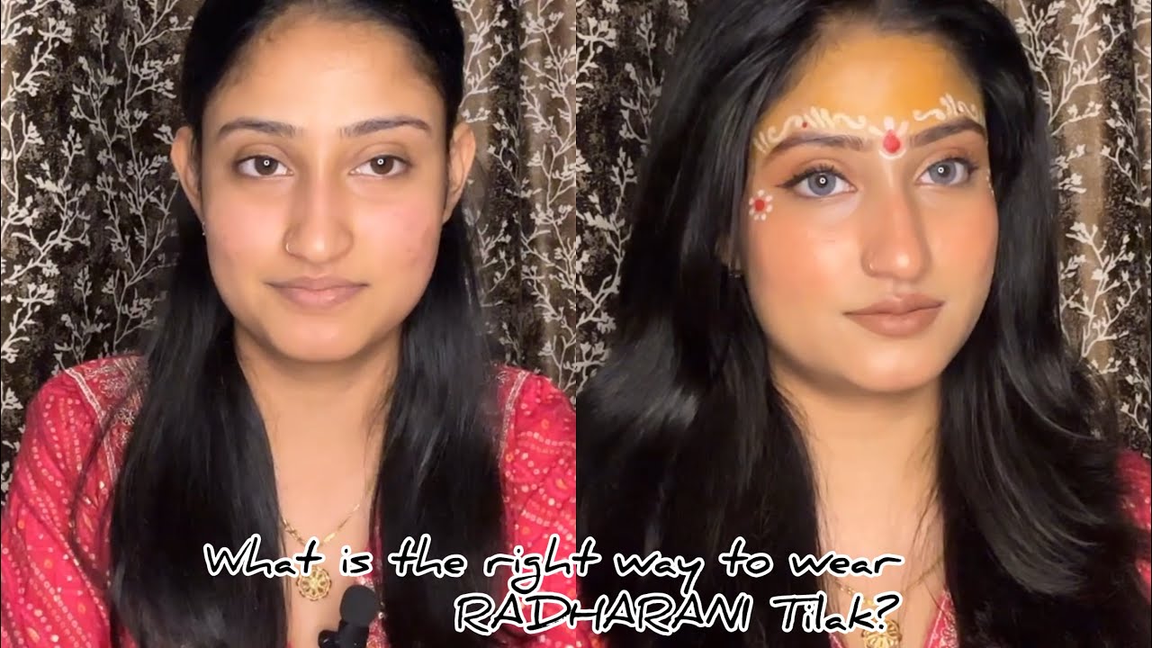 What is the right way to wear RADHARANI Tilak?