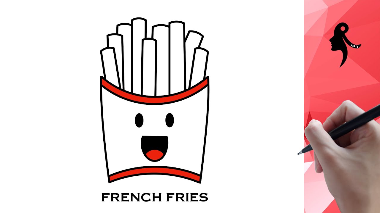 HOW TO DRAW FRENCH FRIES EASY