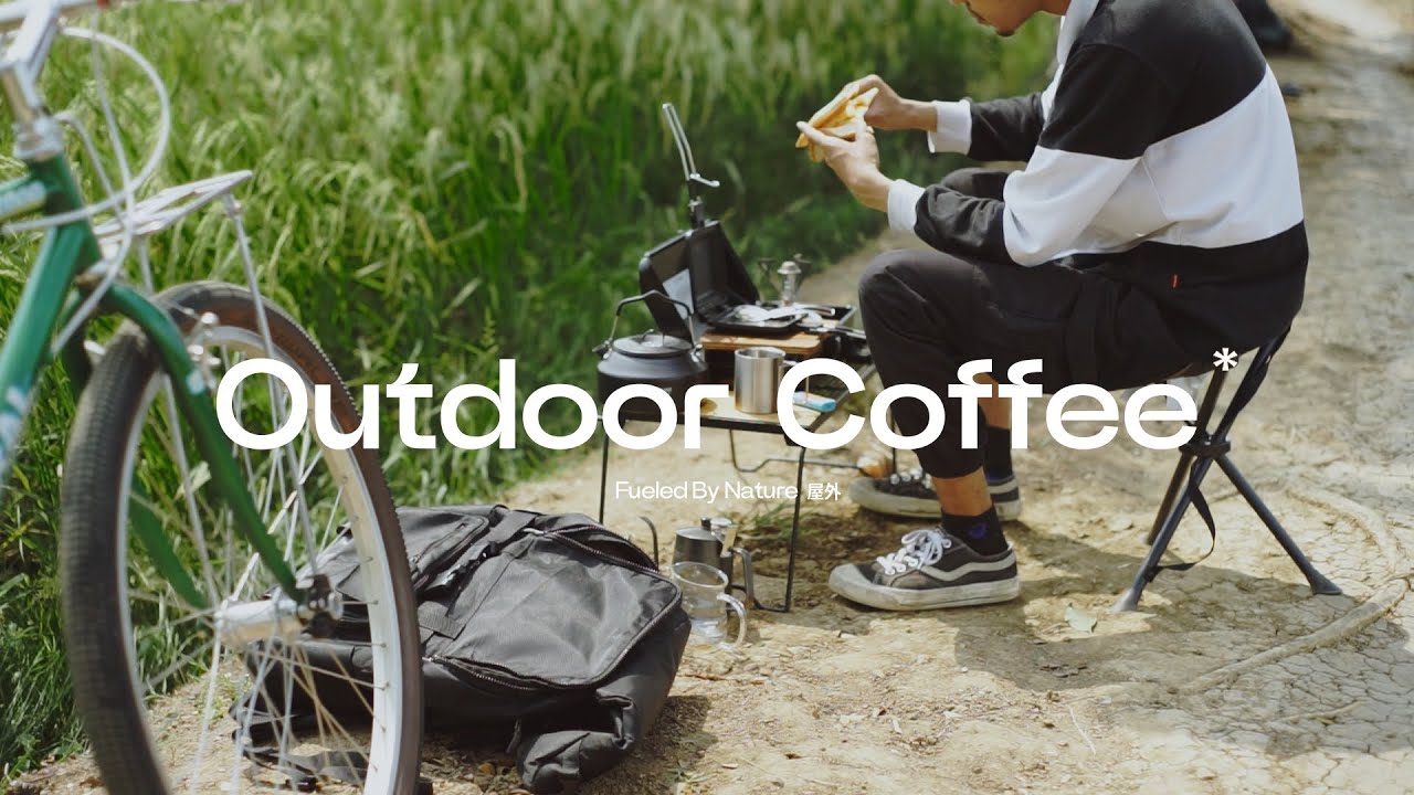 [ASMR] Outdoor Coffee 🌿 Adventure Cycling, Make Drip Coffee & Smoked Beef Sandwich With The View