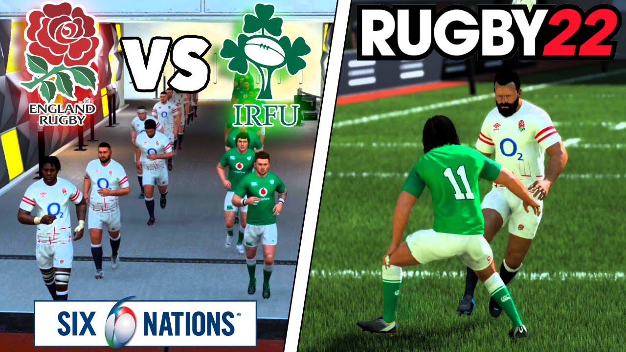 ENGLAND v IRELAND | 6 Nations 2024 Round 4 | Rugby 22 - Gameplay & Commentary Legend Difficulty