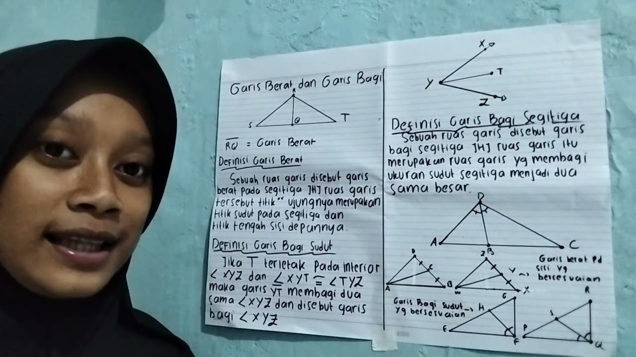 Geometri/Kongruensi segitiga sebagai relasi ekivalensi/Garis berat dan bagi/Sudut bertolak belakang
