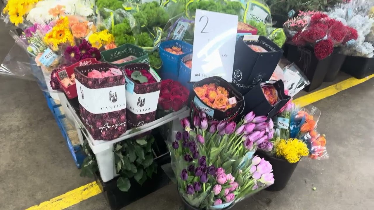 🍃🌸🍃Оптовый цветочный рынок, Абсолютно прекрасный Лос-Анджелес