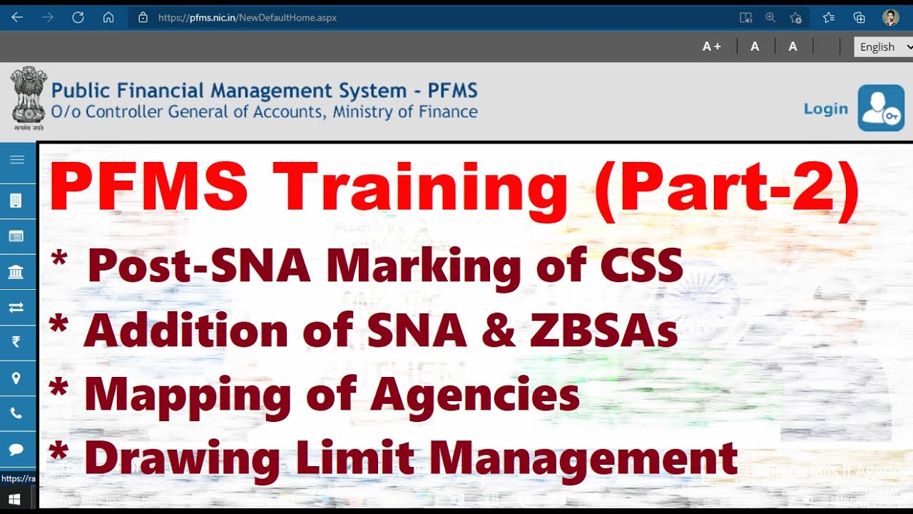 How to set Drawing Limit on PFMS for CNA, SNA,  & ZBSA Accounts | Payment Method on PFMS|SNA|ZBSA|