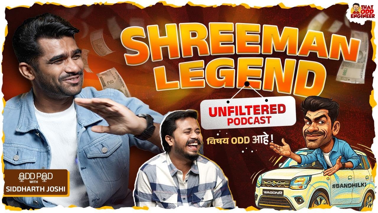 कधी न ऐकलेला 'श्रीमान' 🤩🎮🎤 | OddPod with ⁨@shreemanlegendliveofficial #bandhilki 