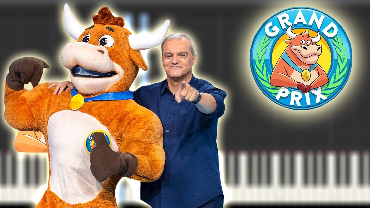 Grand Prix | Instrumental Piano Tutorial / Partitura / Karaoke / MIDI