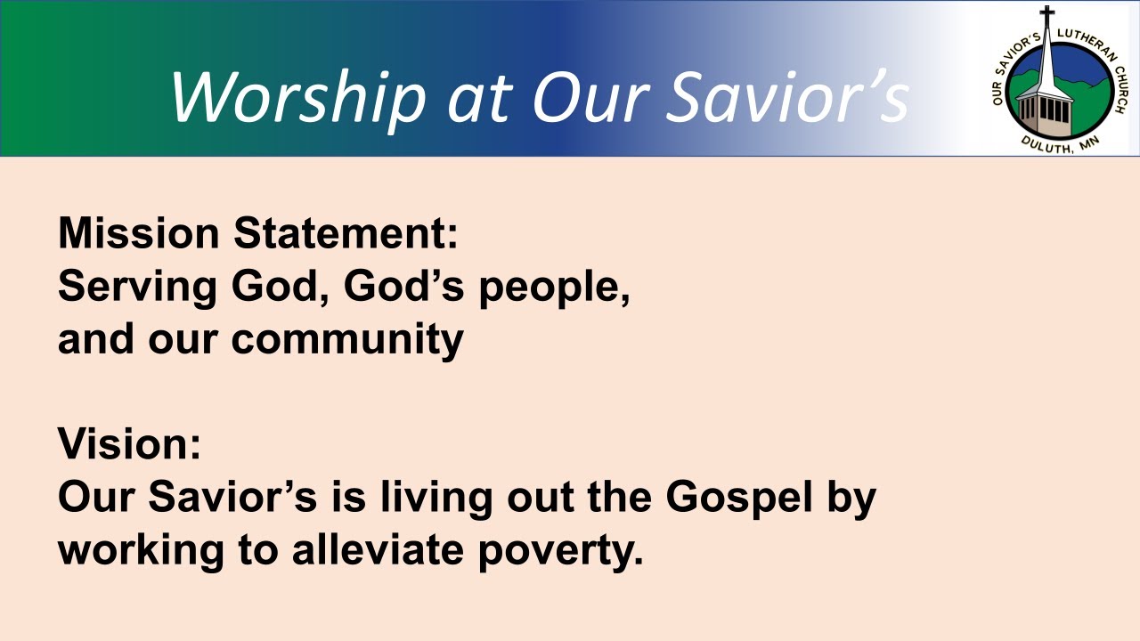 Our Savior's Lutheran Church Live Stream