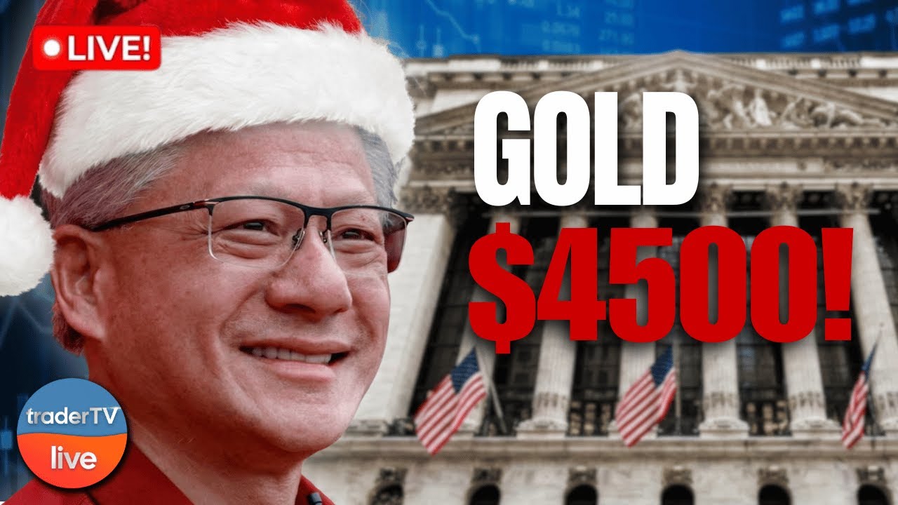 Stocks & Gold at All-Time Highs? 🤯 Nvidia Up + Novo Nordisk Pill | Dec 23 | LIVE Trading