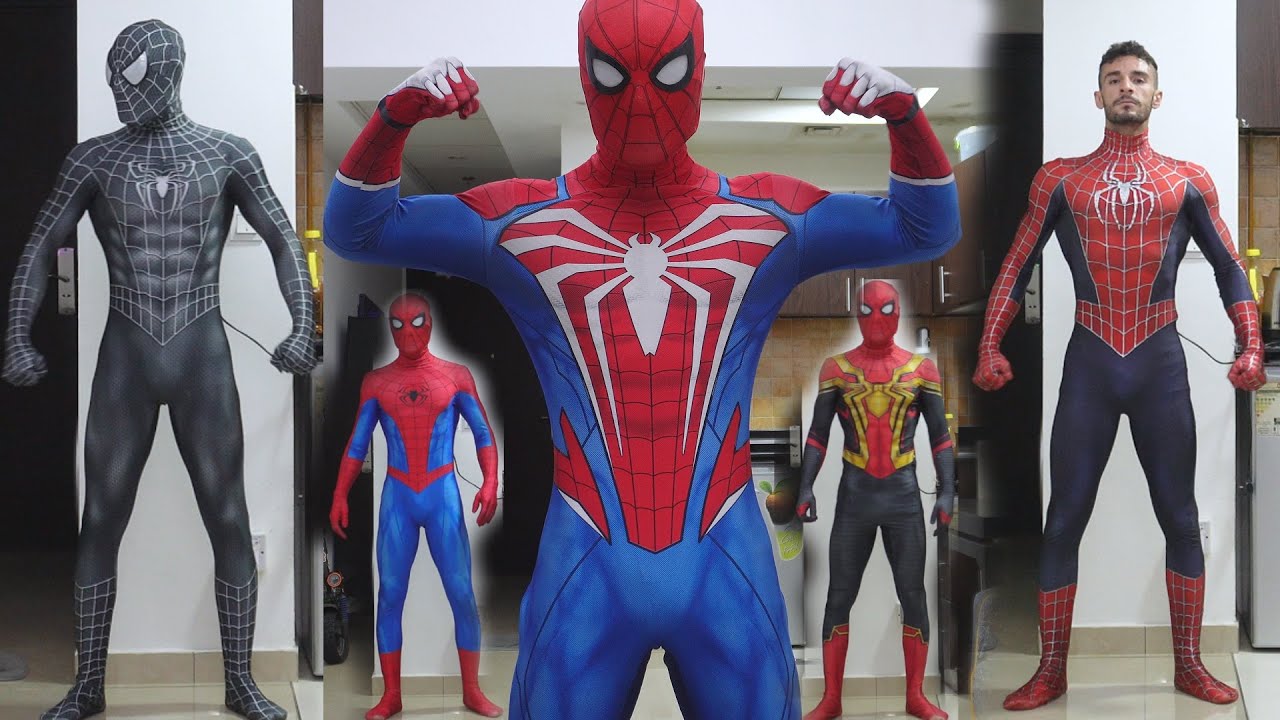 My 9 Spiderman Suit collection Spiderman Cosplay Dubai