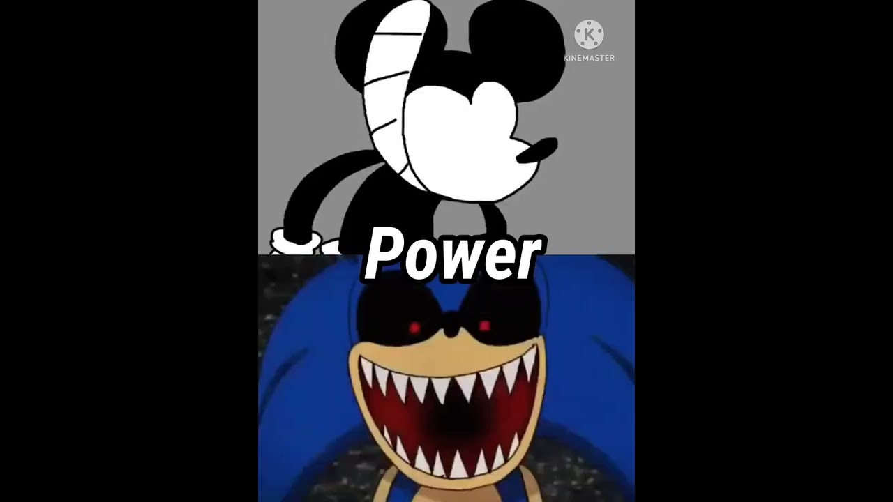 Sonic exe vs Mickey Mouse #Shorts #Creepypasta