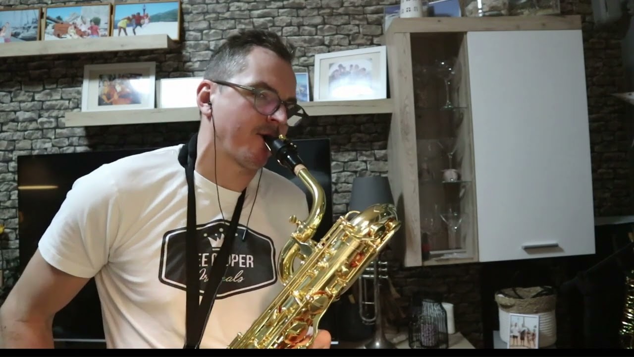 Pink Panther Baritone saxophone cover