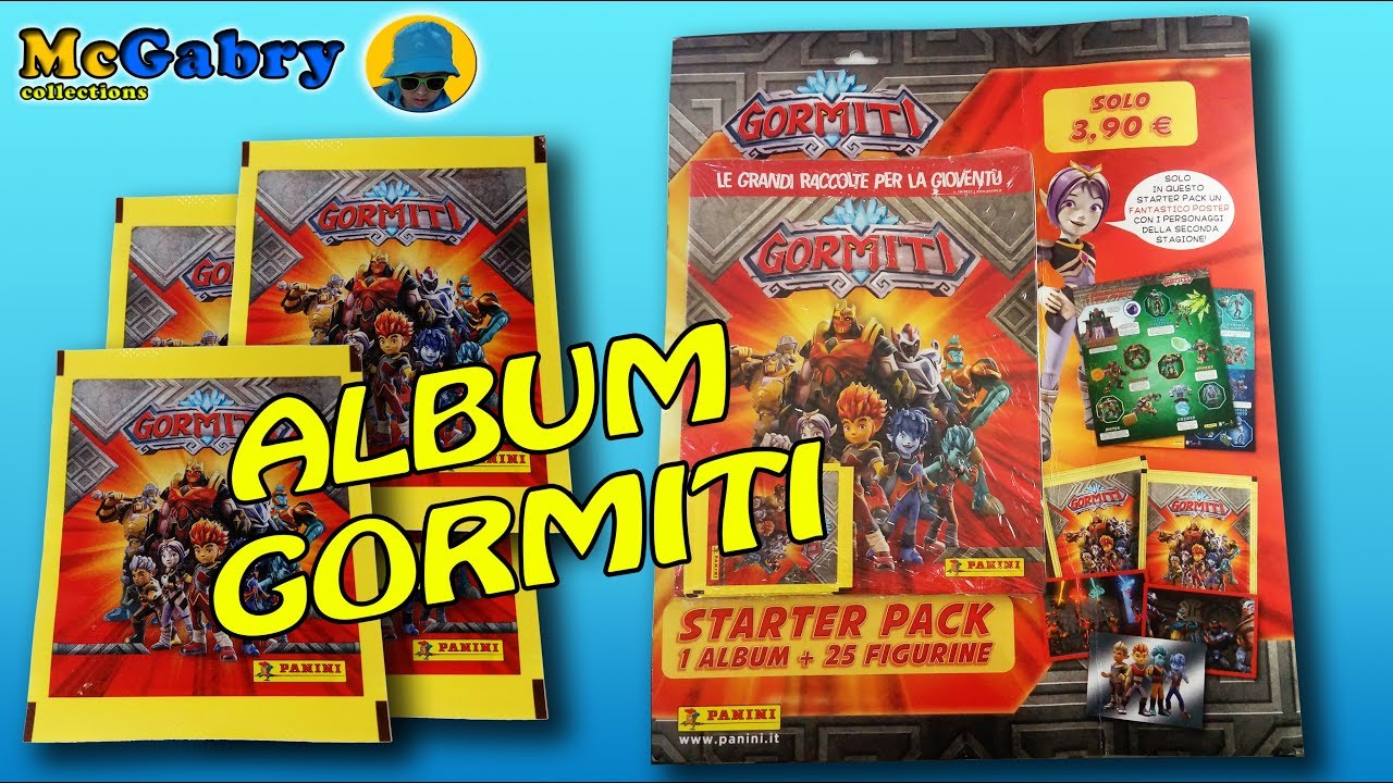GORMITI ULTRA 2020-STARTER PACK ALBUM FIGURINE GORMITI-APERTURA 10 PACCHETTI-UNBOXING STICKER ALBUM
