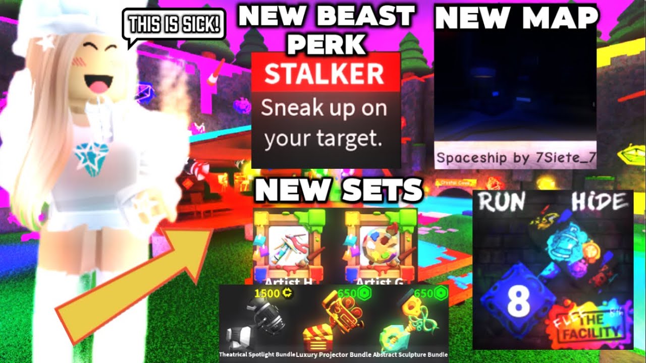 8TH ANNIVERSARY UPDATE + NEW SPACESHIP MAP + NEW BEAST PERK IN FLEE THE FACILITY!!!! (Roblox)