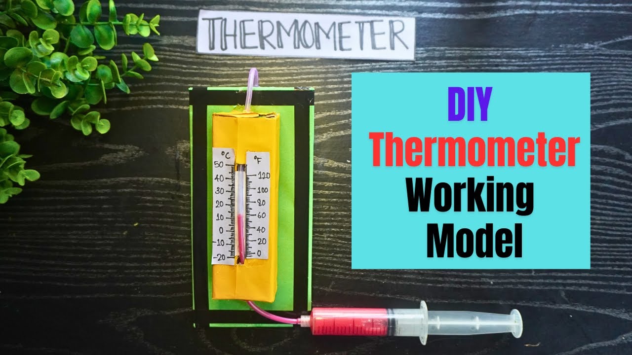 How to make a Weather Thermometer Working Model | DIY Thermometer | Exhibition model for school