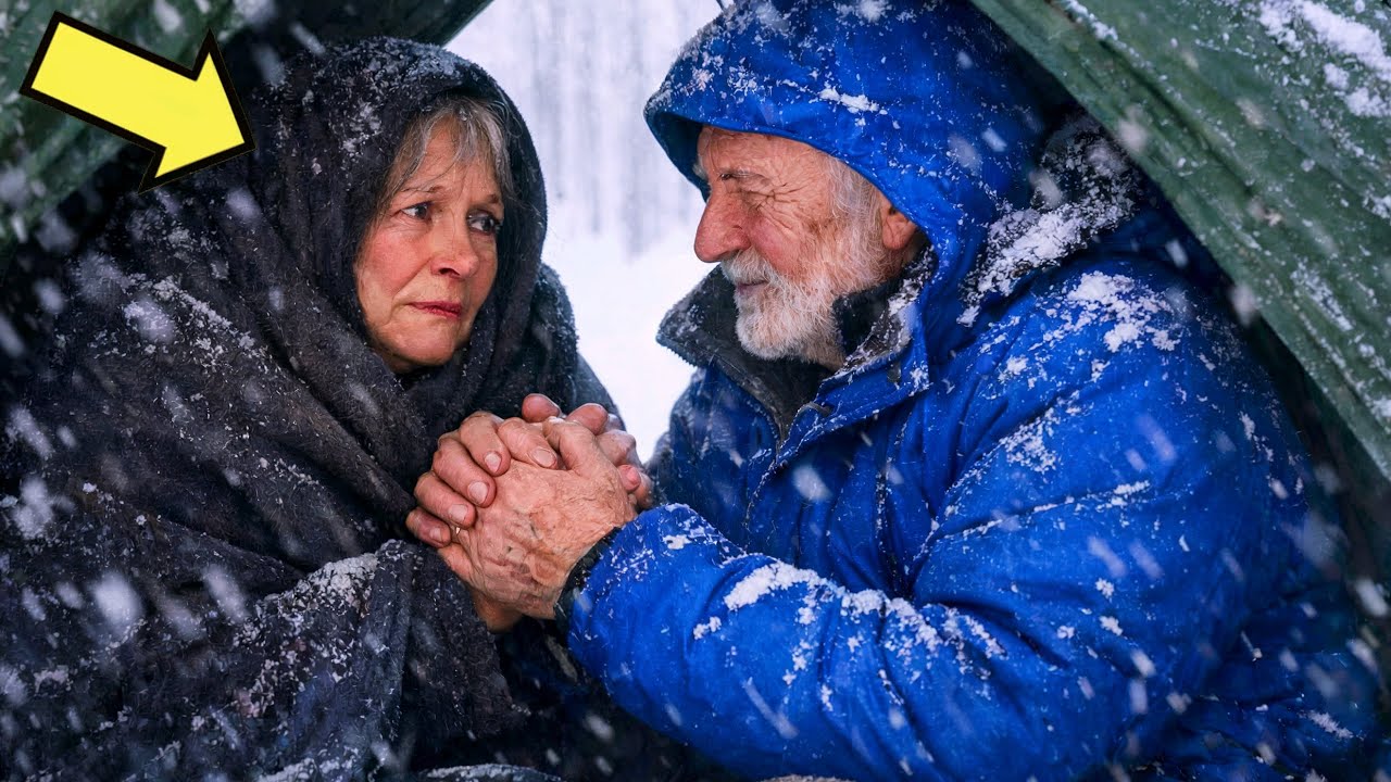 ELDERLY COUPLE LIVED IN A TENT IN THE SNOW… UNTIL A SECRET FROM THE PAST CHANGES THEIR LIVES