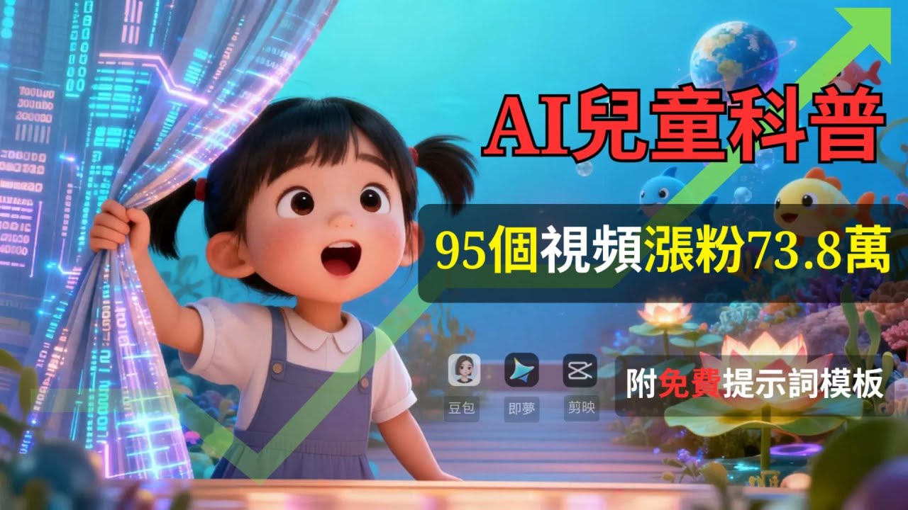保姆級實操 | 95個視頻漲粉73.8萬！AI兒童科普視頻終極指南：從腳本到動畫的完整工作流（附提示詞模板）