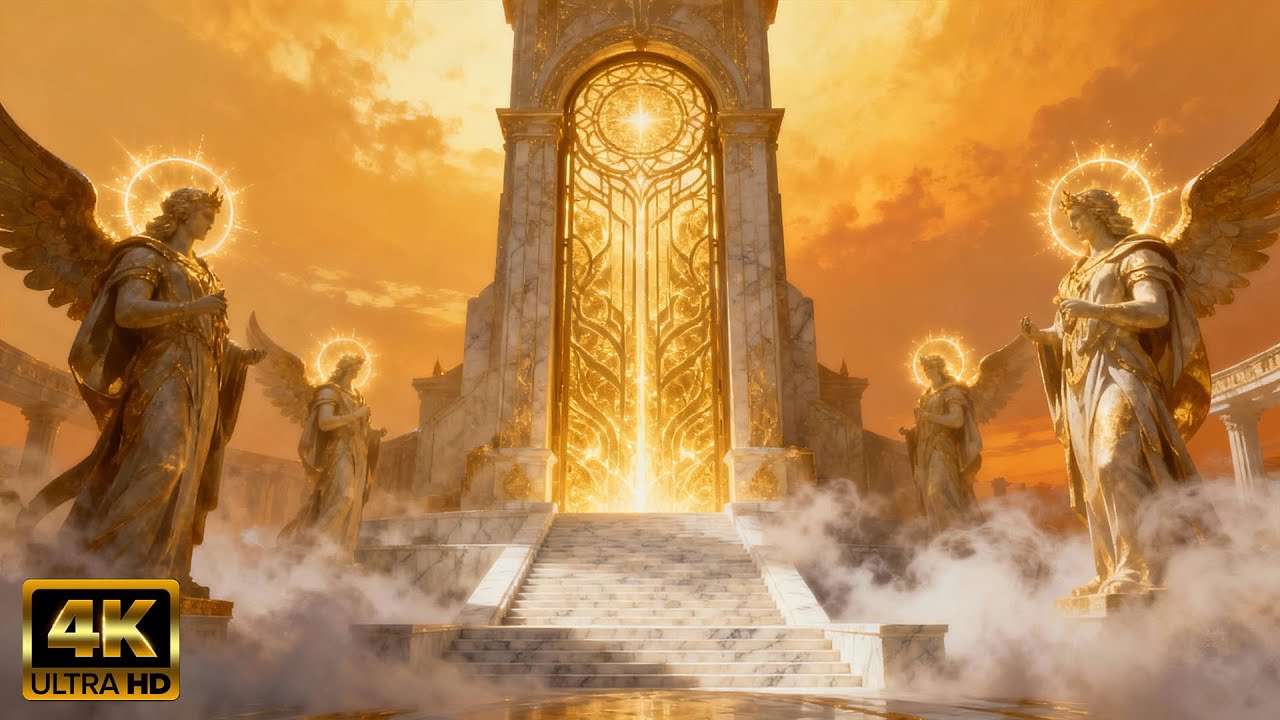Explore the Heavenly Celestial City Above the Clouds – A Cinematic Visual Journey