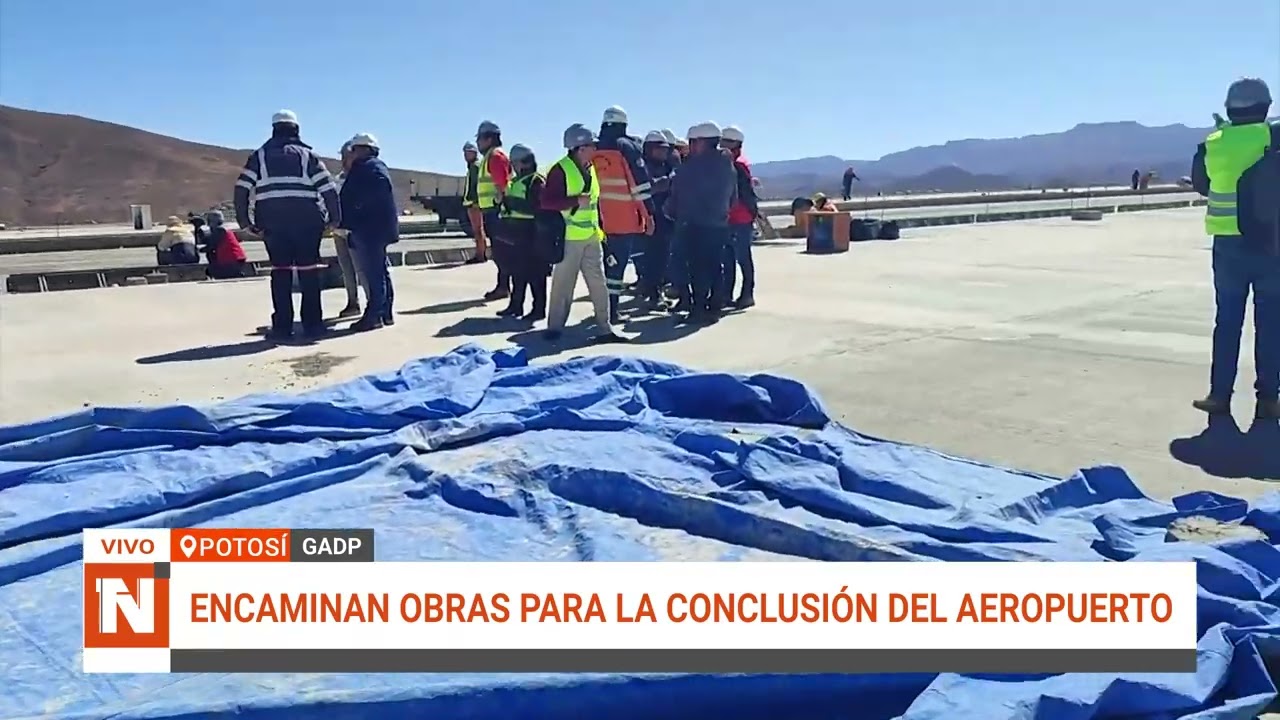 OBRAS DEL AEROPUERTO INTERNACIONAL DE POTOSÍ CONTINÚAN EN MARCHA