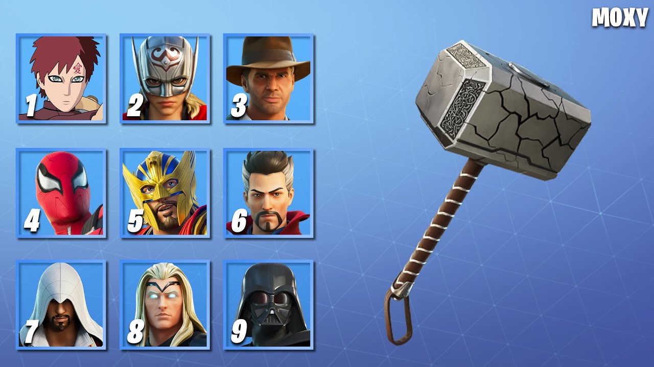 Guess the Skin By Pickaxe #5 - Fortnite Challenge By Moxy