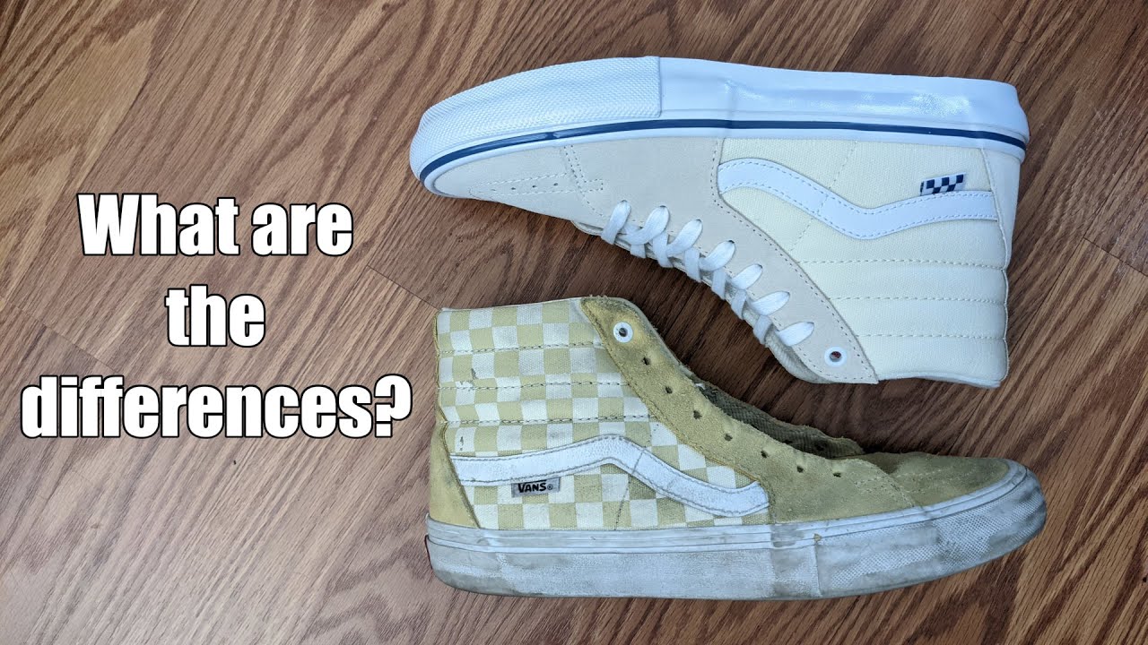 Overview Comparison Review of the Vans Skate Classics Sk8-Hi VS the Vans Pros Sk8-Hi