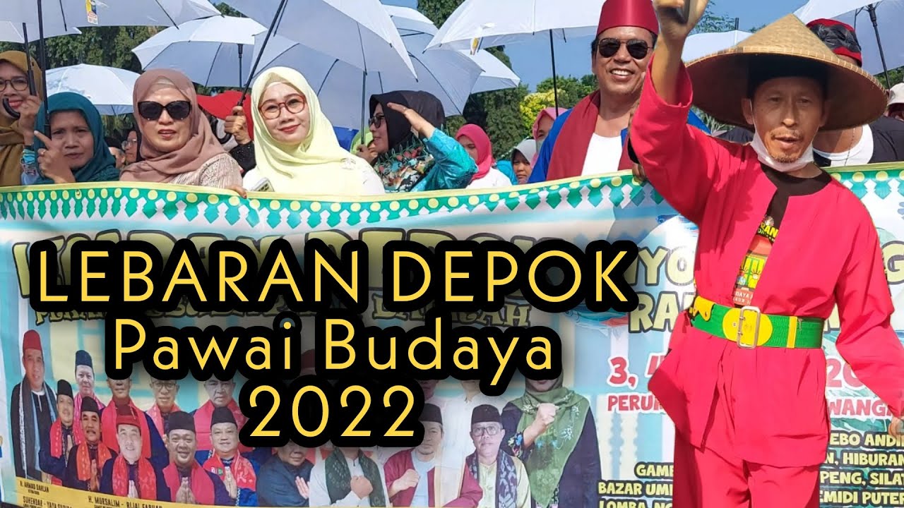 Lebaran Depok dan pawai budaya  2022 / rantangan / Aerial Drone Mavic Air